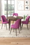 Hanah Home Tor - Baroque, Purple Juego de Mesa y Sillas de Comedor